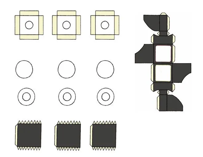 Cómo construir un cubo de Rubik (que funciona) con cartón, tijeras,  pegamento y pintura