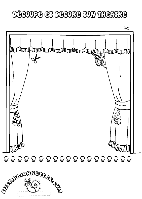 Construir un Teatro de Papel.Recortable-Plantillas Guiñol -Titeres ...