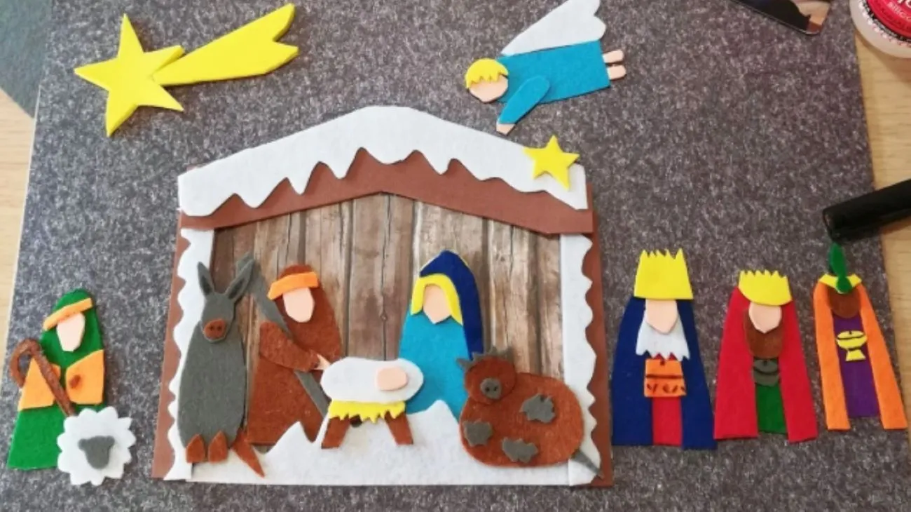 Construye tu pesebre familiar con figuras de tela Construye tu pesebre familiar con figuras de tela