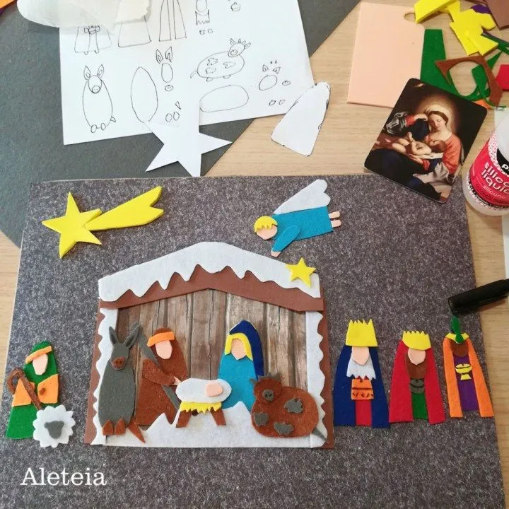 Construye tu pesebre familiar con figuras de tela Construye tu pesebre familiar con figuras de tela