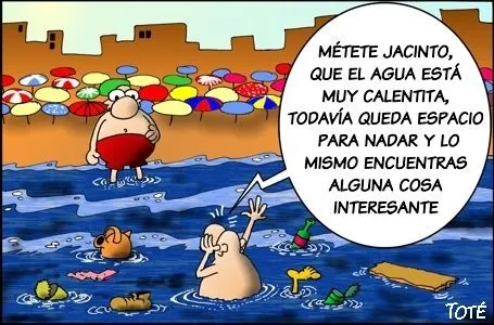 Caricatura sobre el agua - Imagui