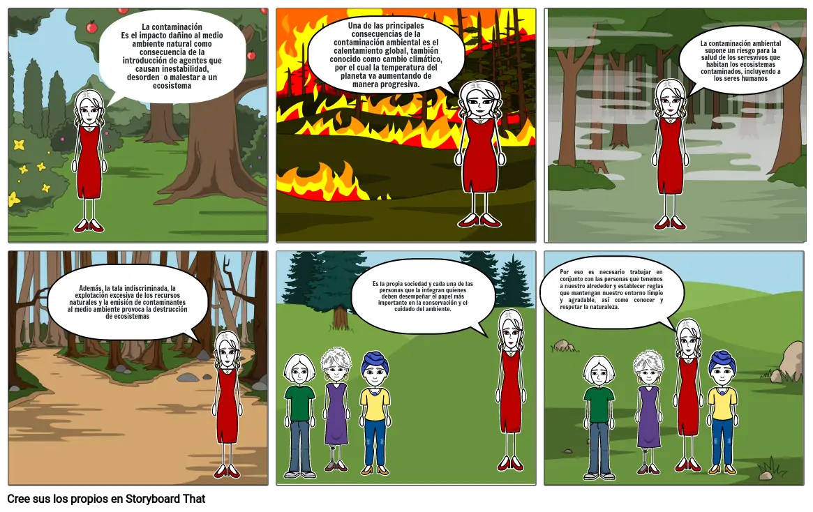 La contaminación Storyboard by 385fa1d6