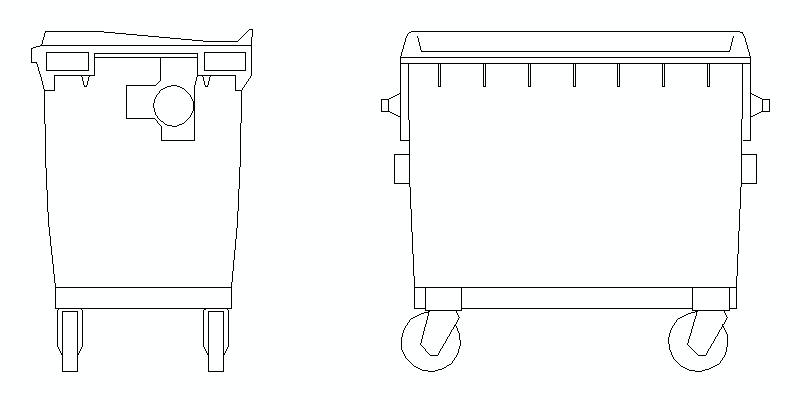 Basura botes para colorear - Imagui