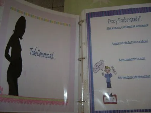 Contenido de un album para baby shower - Imagui