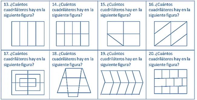 Conteo de cuadriláteros - Contar figuras, Razonamiento Matemático ...