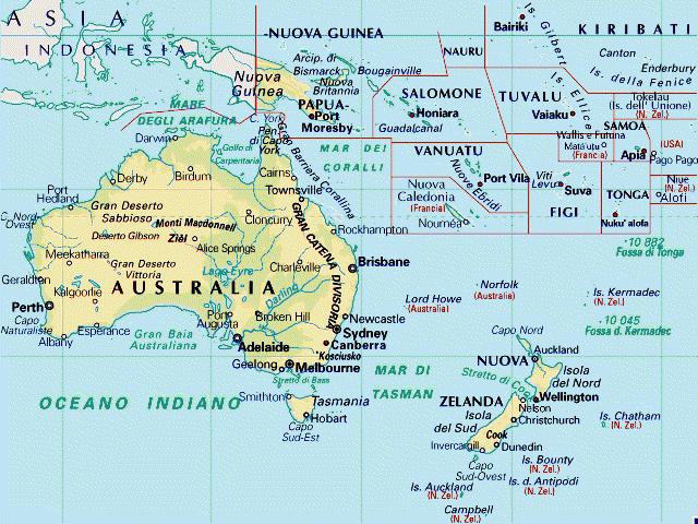 Continente oceania - Imagui