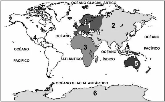 Mapa de los continentes para colorear - Imagui Mapa de los continentes para colorear - Imagui