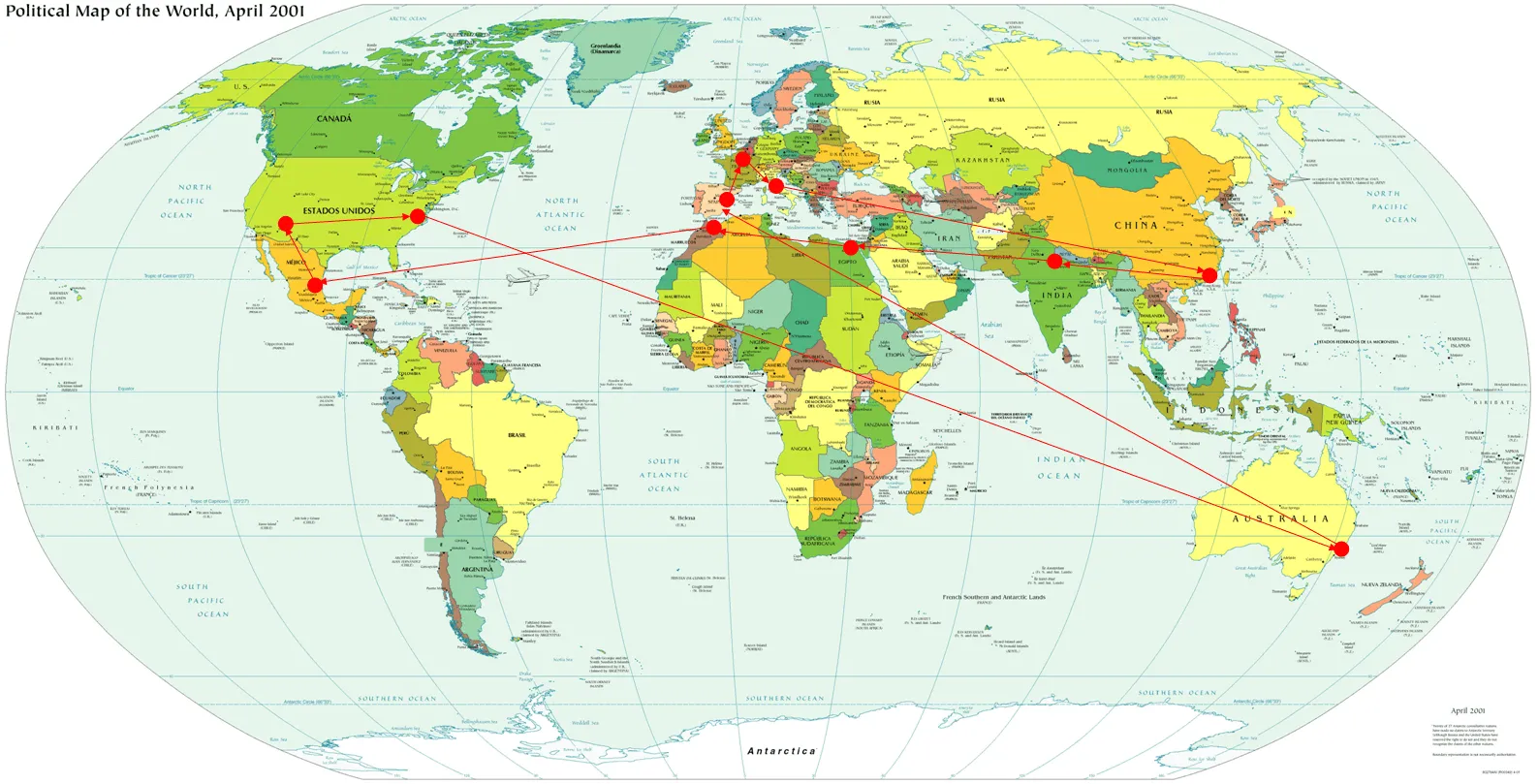Los continentes del mundo y sus países - Imagui