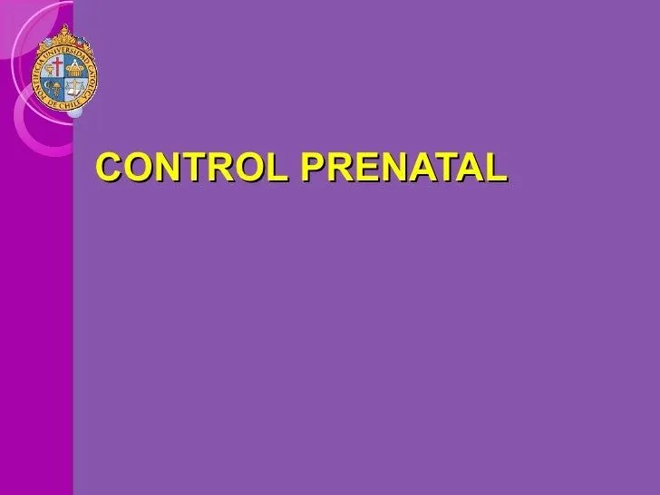 Control prenatal Control prenatal