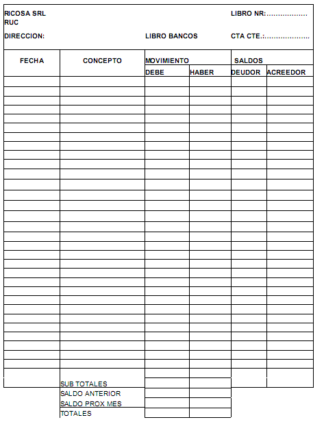 Control de las transacciones financieras: Libro bancos, extractos ...