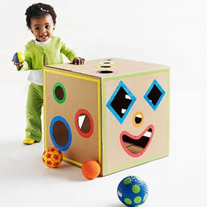Convierte una caja de cartón en 5 juguetes - Decoracion - EstiloPeques