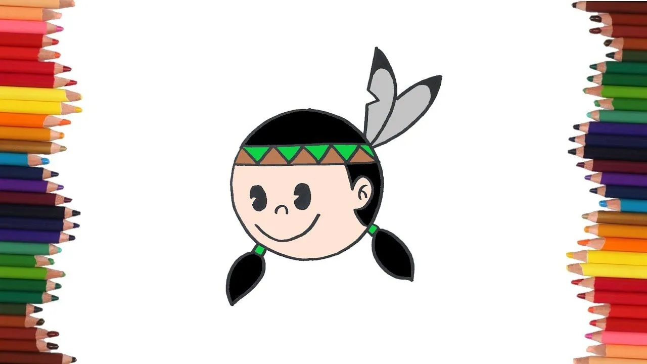 Convierte un circulo en un indigena | Dibujos faciles - YouTube