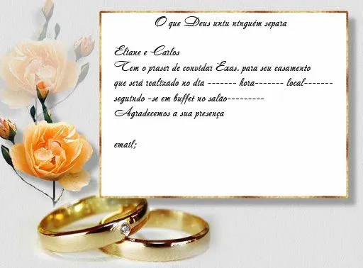 Fundos de convites de casamento - Imagui
