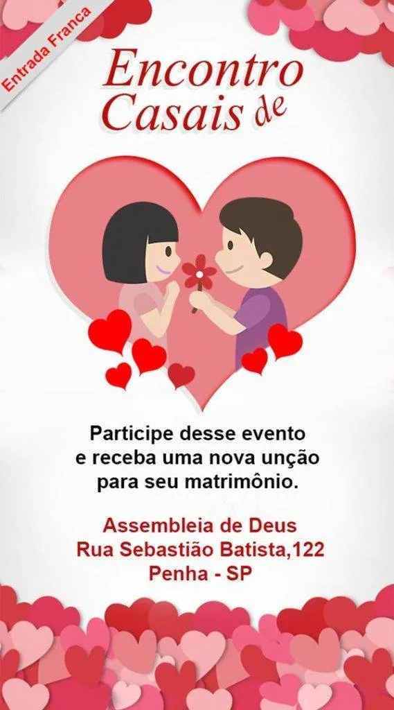 Convite para Encontro de Casais – Modelos de Convite Convite para Encontro de Casais – Modelos de Convite