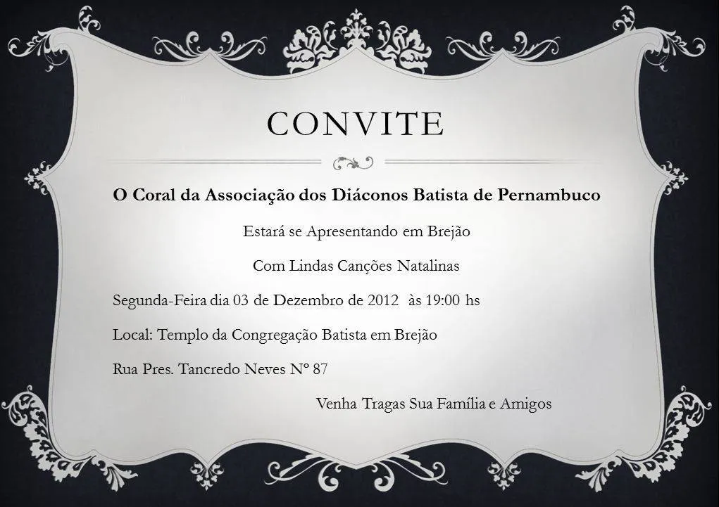 Convites para Aniversários de Igrejas – Modelos de Convite