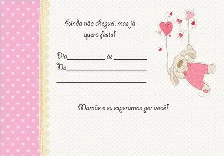 Convites de Chá de Bebê para IMPRIMIR - Gravidez - Assuntos gerais ... Convites de Chá de Bebê para IMPRIMIR - Gravidez - Assuntos gerais ...