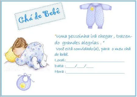 Convites de Chá de Bebê para IMPRIMIR - Gravidez - Assuntos gerais ... Convites de Chá de Bebê para IMPRIMIR - Gravidez - Assuntos gerais ...