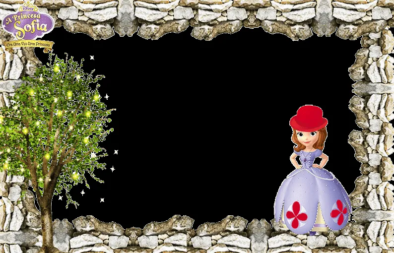 Convites Digitais Simples: BORDAS E MOLDURAS PRINCESA SOFIA