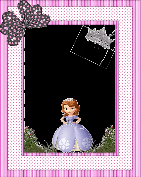 Convites Digitais Simples: BORDAS E MOLDURAS PRINCESA SOFIA