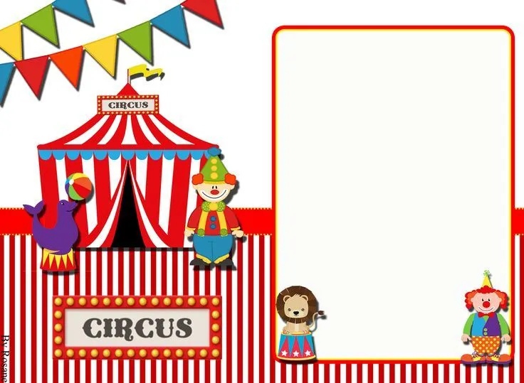Convites Digitais Simples: Kit de Personalizados Tema "Circo" para ... Convites Digitais Simples: Kit de Personalizados Tema "Circo" para ...