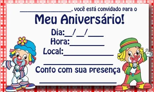 Convites do Patati e Patatá para Aniversário Infantil - Para ... Convites do Patati e Patatá para Aniversário Infantil - Para ...