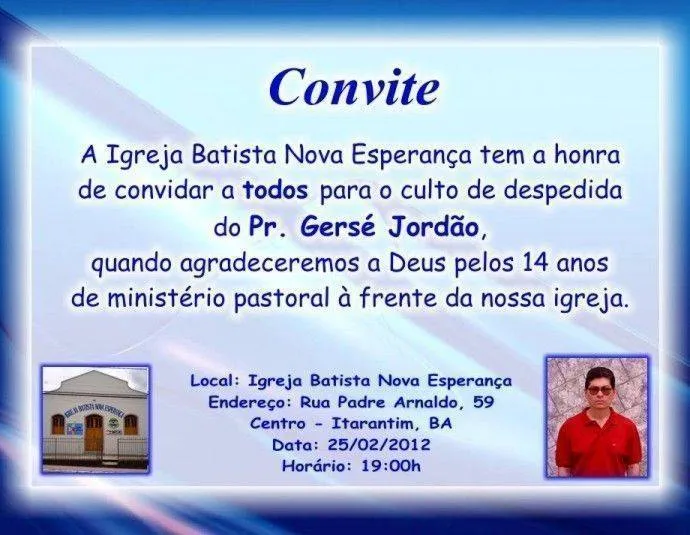 Convites de Eventos Evangélicos – Modelos de Convite Convites de Eventos Evangélicos – Modelos de Convite