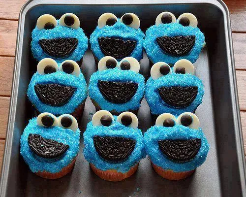 Cookie Monster Muffins