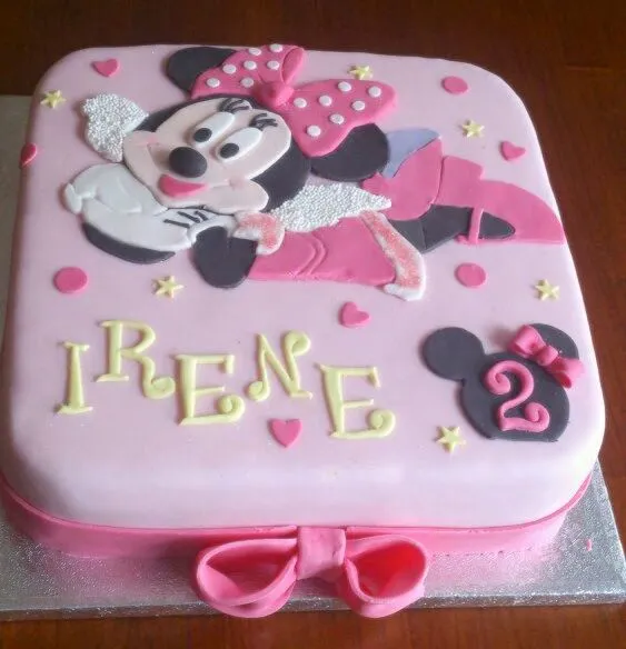 Imagenes de tortas cuadradas de Minnie - Imagui