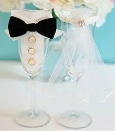Copas de Vino decoradas - Foro Banquetes - bodas.com.mx Copas de Vino decoradas - Foro Banquetes - bodas.com.mx