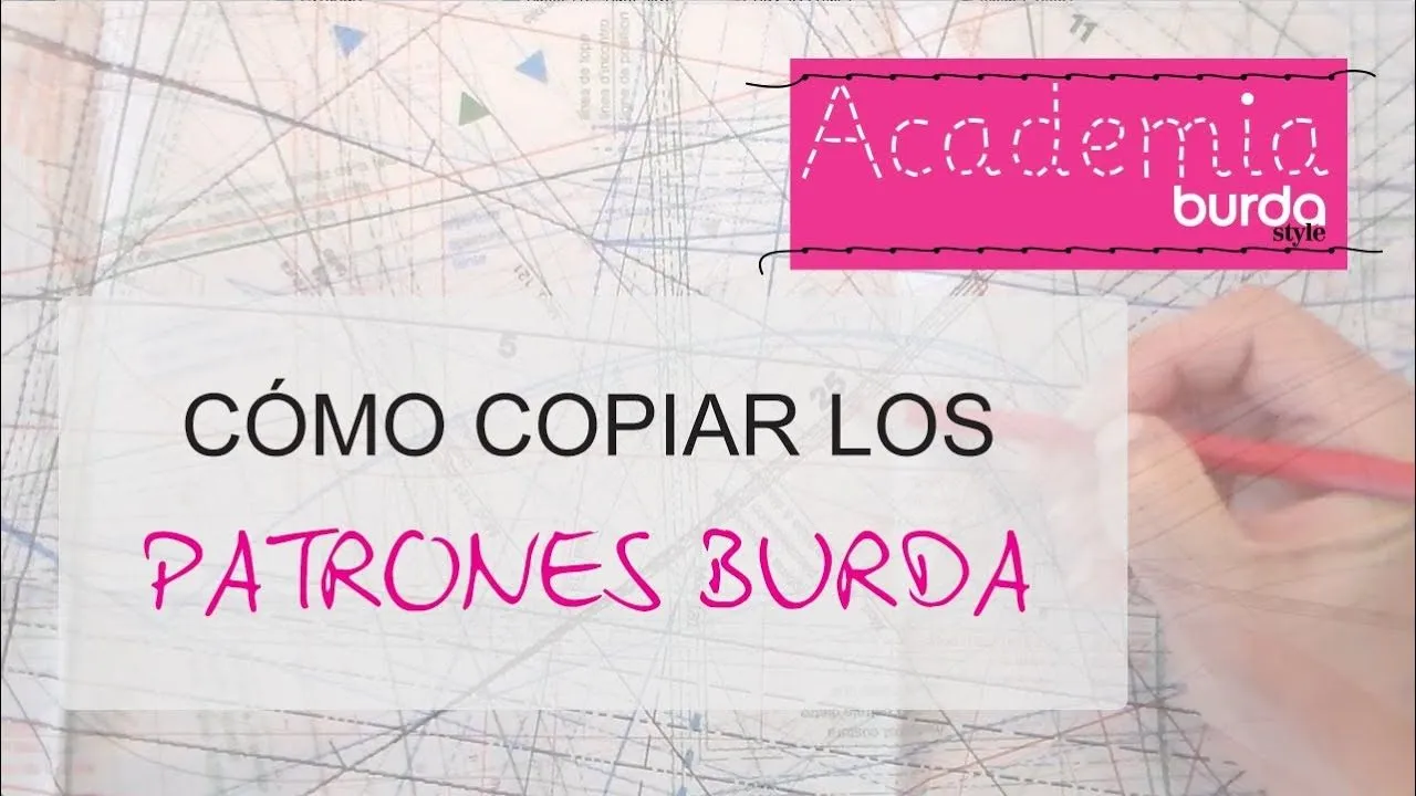 Cómo copiar los patrones burda - YouTube