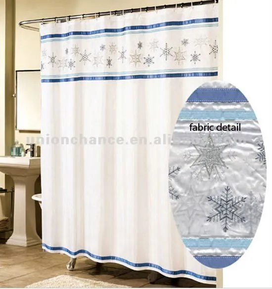 Copo de nieve azul tela baño cortina de ducha-Cortinas de ducha ... Copo de nieve azul tela baño cortina de ducha-Cortinas de ducha ...