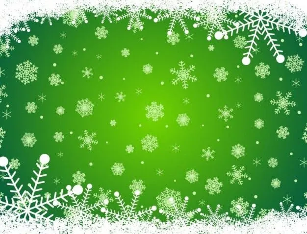 Copo de nieve decorativo fondo verde | Descargar Vectores gratis Copo de nieve decorativo fondo verde | Descargar Vectores gratis