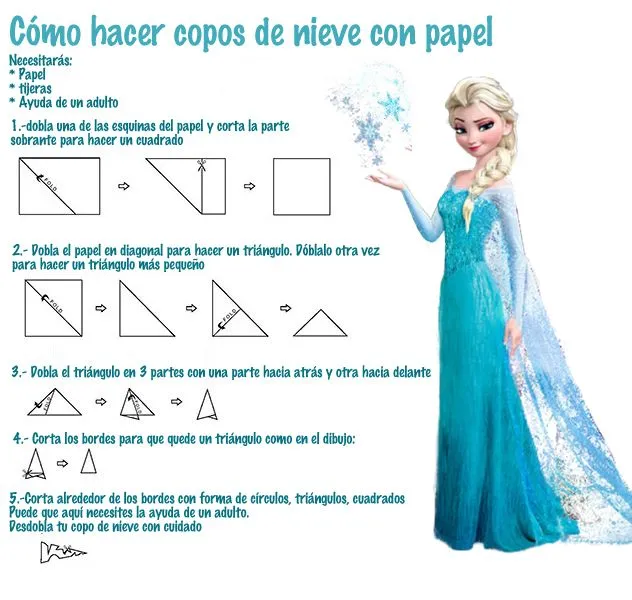 Cómo hacer copos de nieve como Elsa | MI MAMÁ TIENE UN BLOG