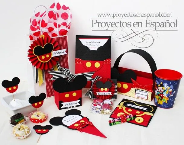 COQUETERIAS MANUALES: SET PARA FIESTA DE MICKEY MOUSE