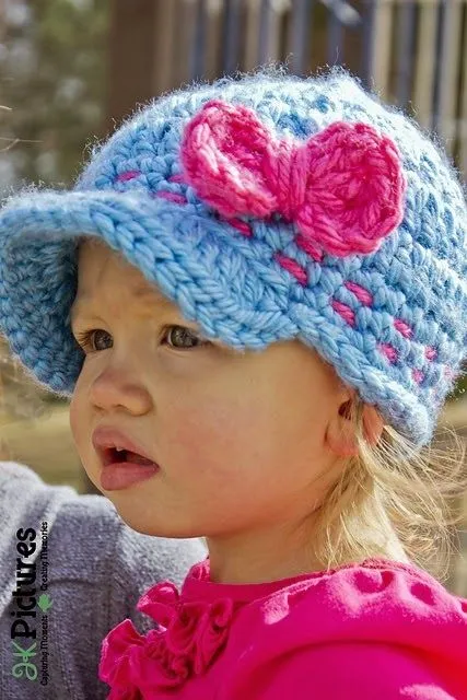 Coquetos gorros para niña tejidos - Imagui