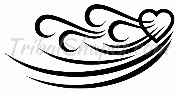 Corazón 21" - Diseño tribal