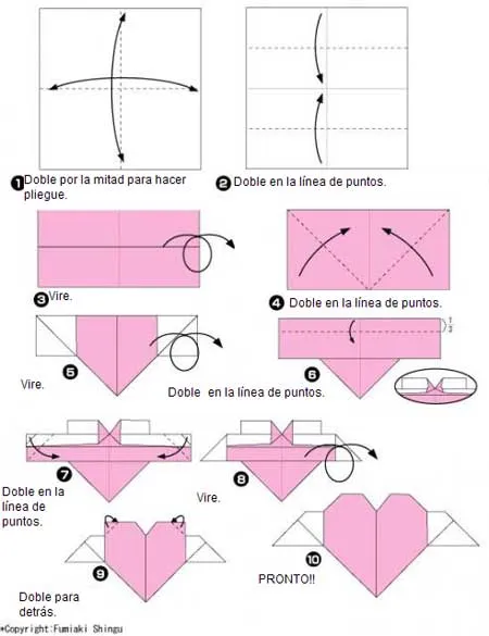 Corazón con Alas | El arte del Origami