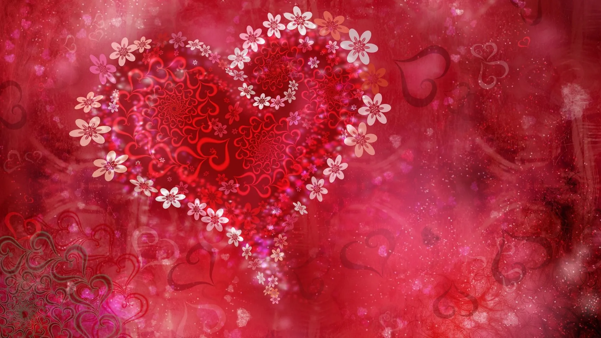 Corazón del amor Flores Wallpapers | Wallpapers HD