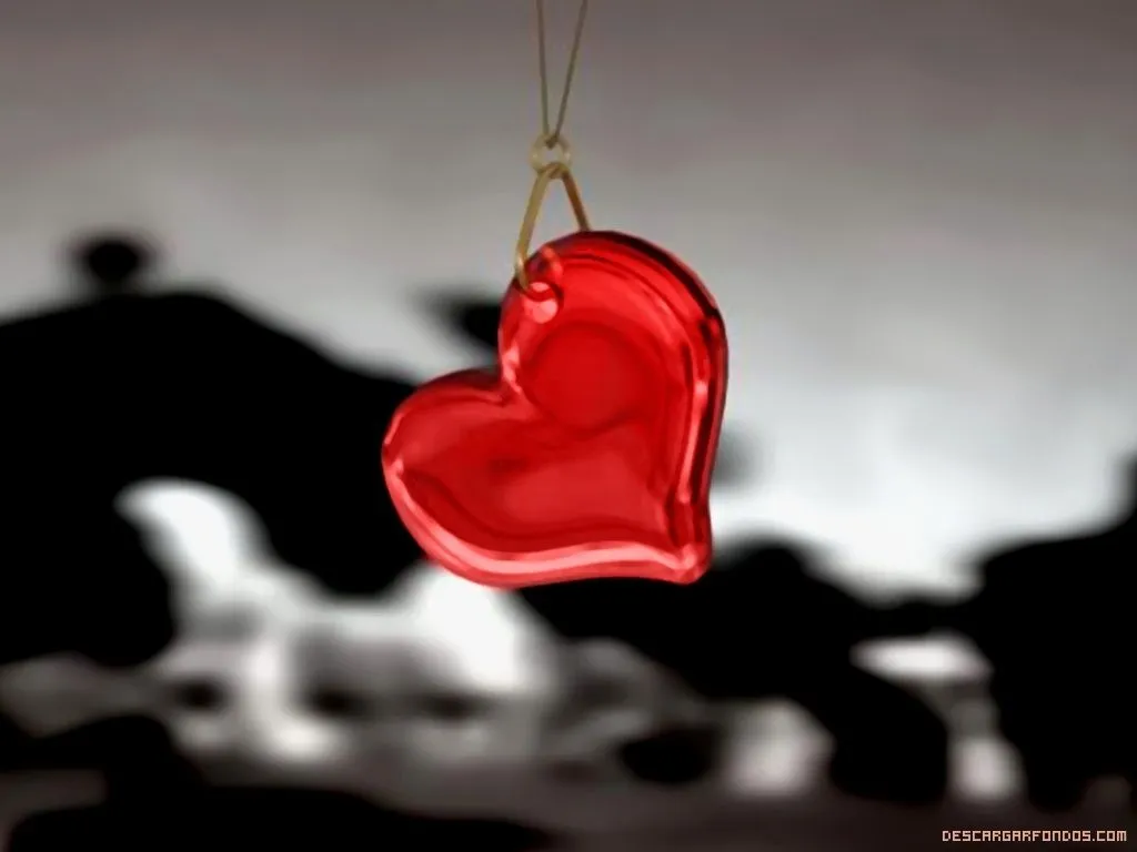 Corazón colgante de amor