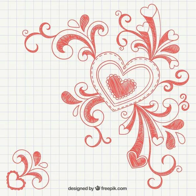 Corazón de dibujo con ondas | Descargar Vectores gratis Corazón de dibujo con ondas | Descargar Vectores gratis