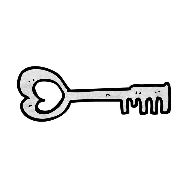 Corazón de dibujos animados en forma de llave — Vector stock ... Corazón de dibujos animados en forma de llave — Vector stock ...