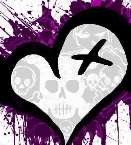 Corazon Emo Morado - Emo Facebook | FOTOBLOG X
