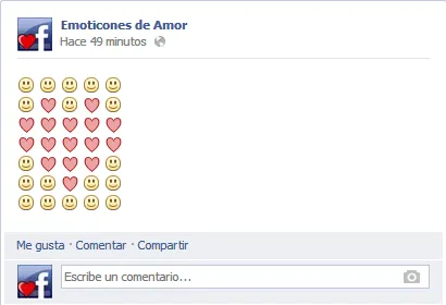 Corazón hecho con emoticones (Modelo 1) - Emoticones de Amor