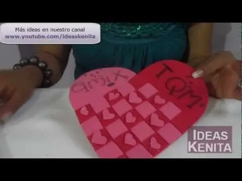 Corazón de foamy para regalar el 14 de febrero - YouTube Corazón de foamy para regalar el 14 de febrero - YouTube