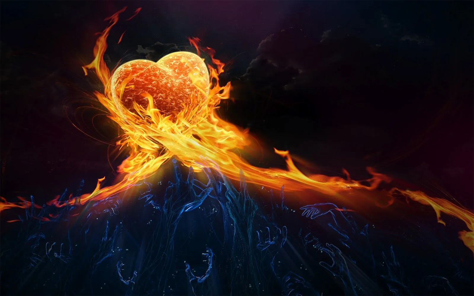 Corazón de Fuego - Fondos de Pantalla HD - Wallpapers HD Corazón de Fuego - Fondos de Pantalla HD - Wallpapers HD