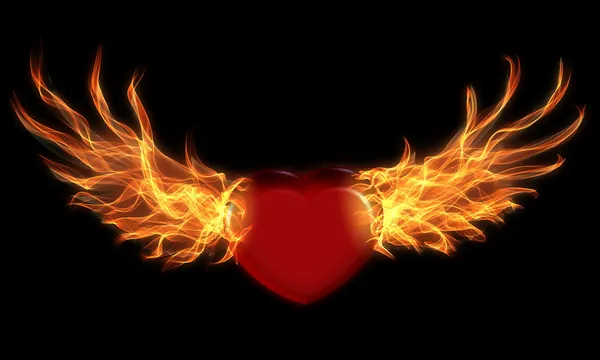 Corazón de fuego — Foto stock © alanuster #15639867 Corazón de fuego — Foto stock © alanuster #15639867