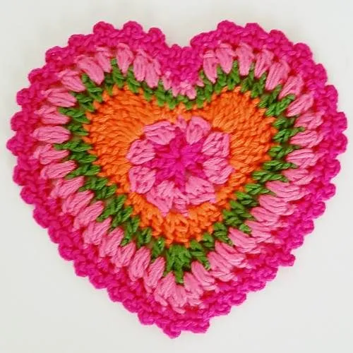 Corazón Grande a Crochet | Ahuyama Crochet