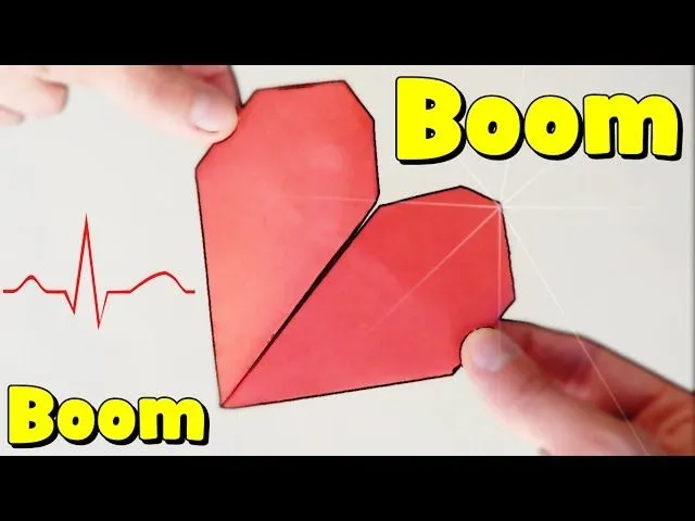 Corazón que LATE - Origami BOOM BOOM - YouTube Corazón que LATE - Origami BOOM BOOM - YouTube