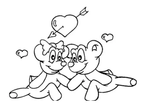 Corazon I love you para colorear,Dibujo de san valentin de los ...