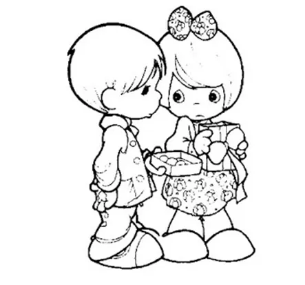 Corazon I love you para colorear,Dibujo de san valentin de los ...